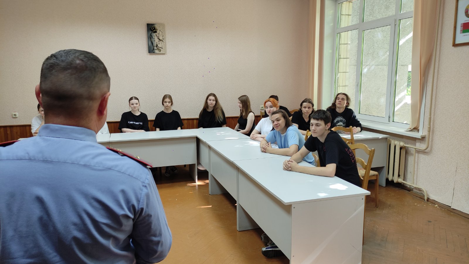 Лекция с начальником ГАИ Советского РУВД города Минска